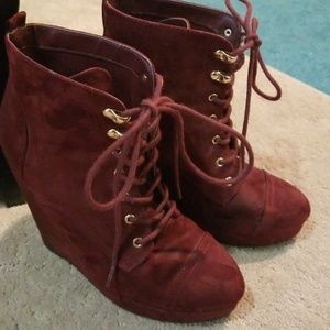 Burgundy Charlotte Russe Heels